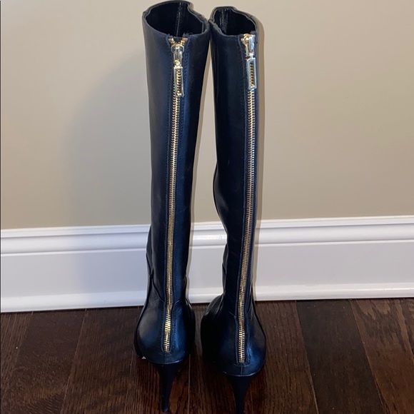 COPY - Banana Republic Black Leather Knee High Boots Sz 9 - Picture 2 of 11